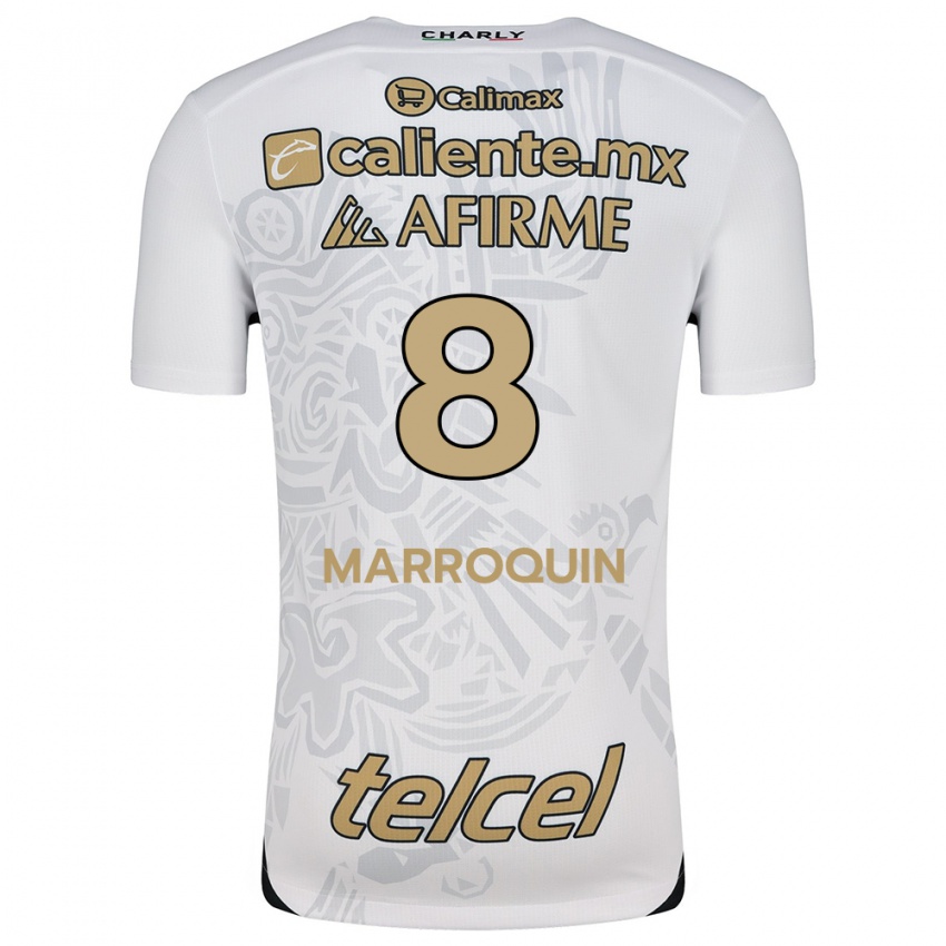 Homem Camisola Ammanda Marroquin #8 Branco Preto Alternativa 2024/25 Camisa Brasil