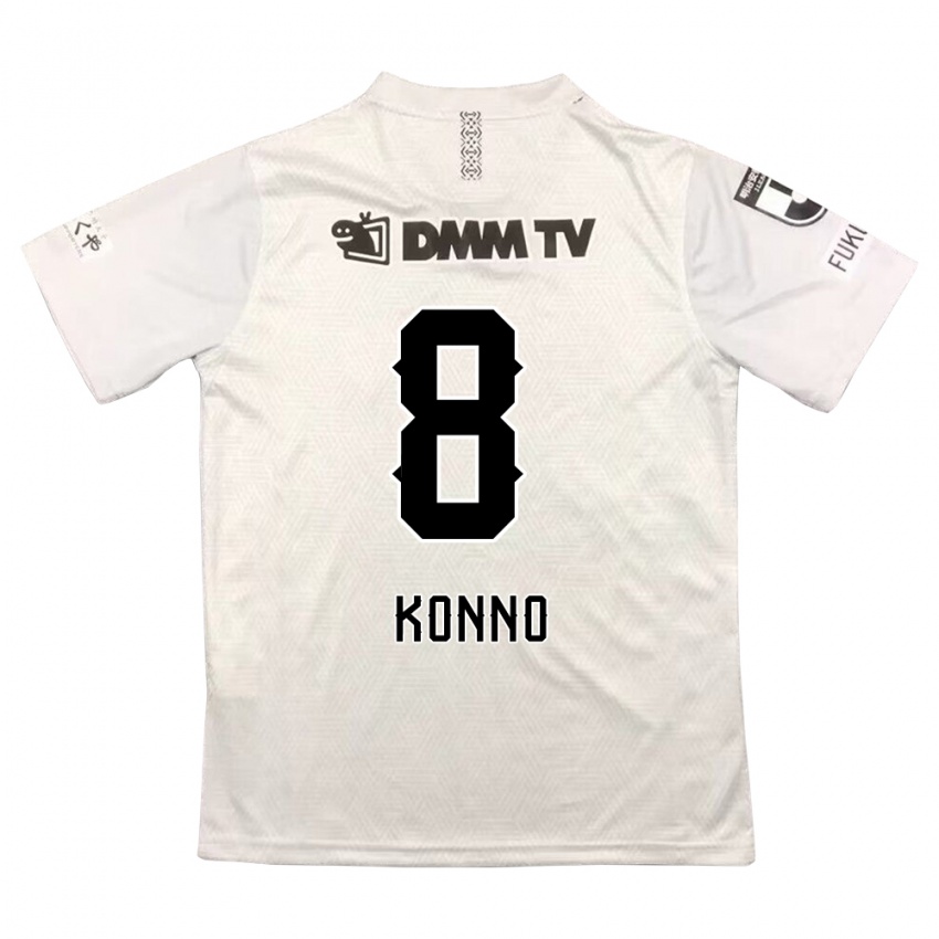 Homem Camisola Kazuya Konno #8 Cinza Preto Alternativa 2024/25 Camisa Brasil