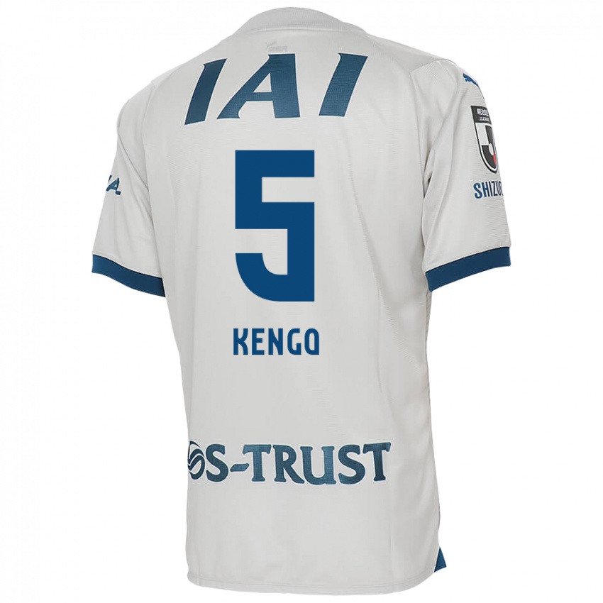 Homem Camisola Kengo Kitazume #5 Branco Azul Alternativa 2024/25 Camisa Brasil