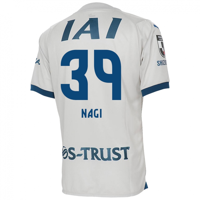 Homem Camisola Nagi Kawatani #39 Branco Azul Alternativa 2024/25 Camisa Brasil