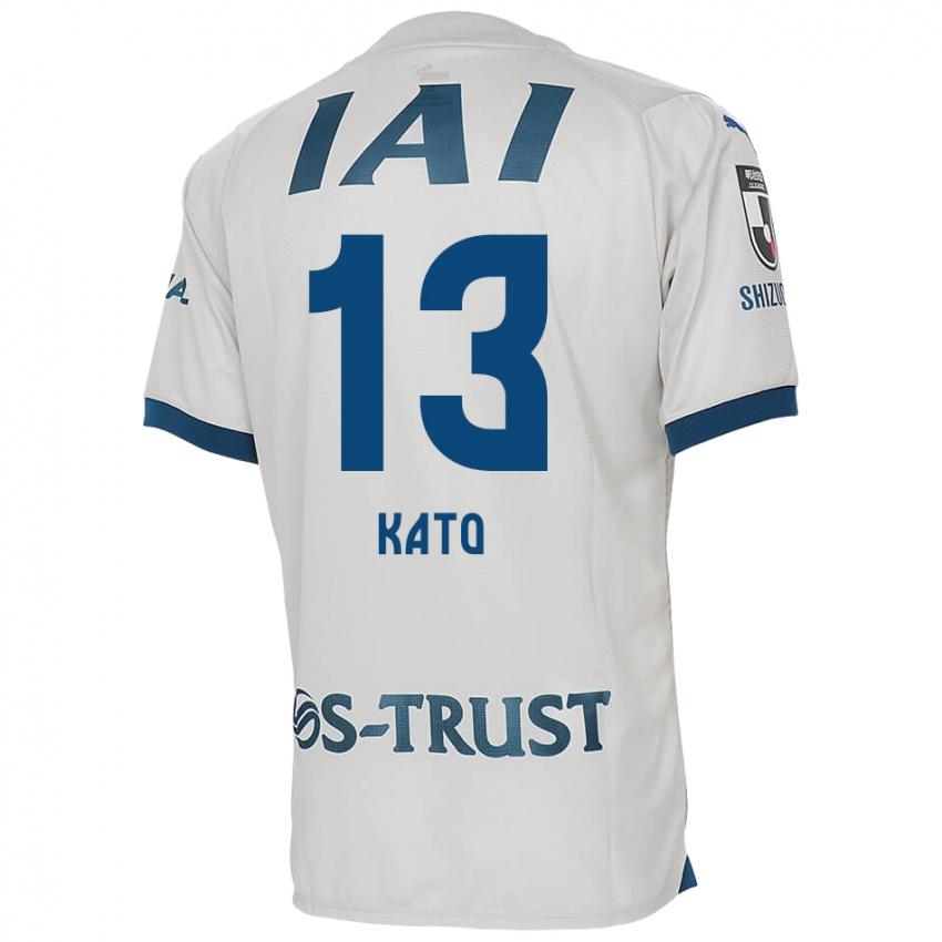 Homem Camisola Daiya Kato #13 Branco Azul Alternativa 2024/25 Camisa Brasil