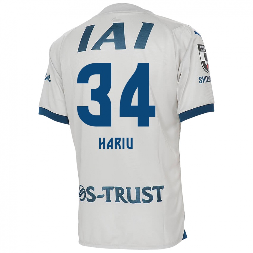 Homem Camisola Ryota Hariu #34 Branco Azul Alternativa 2024/25 Camisa Brasil