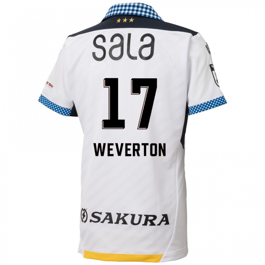 Homem Camisola Weverton #17 Branco Preto Alternativa 2024/25 Camisa Brasil