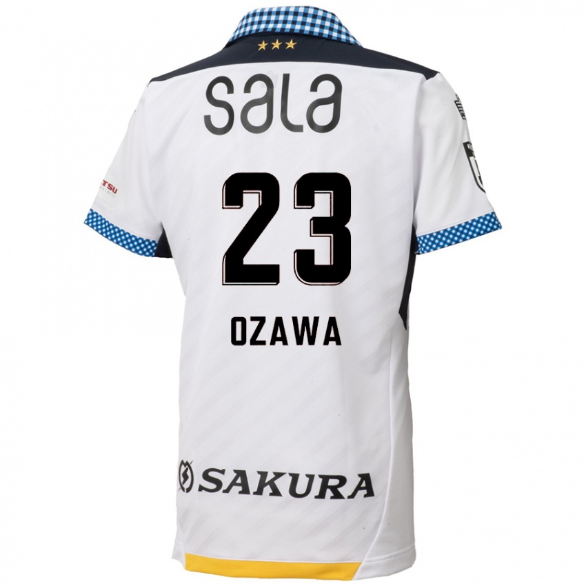 Homem Camisola Yugo Ozawa #23 Branco Preto Alternativa 2024/25 Camisa Brasil