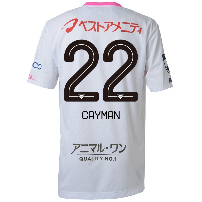 Homem Camisola Cayman Togashi #22 Branco Azul Rosa Alternativa 2024/25 Camisa Brasil