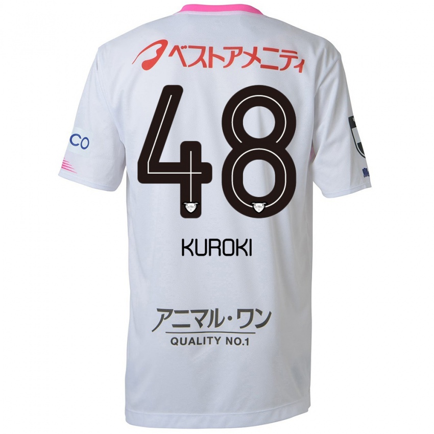 Homem Camisola Yuya Kuroki #48 Branco Azul Rosa Alternativa 2024/25 Camisa Brasil