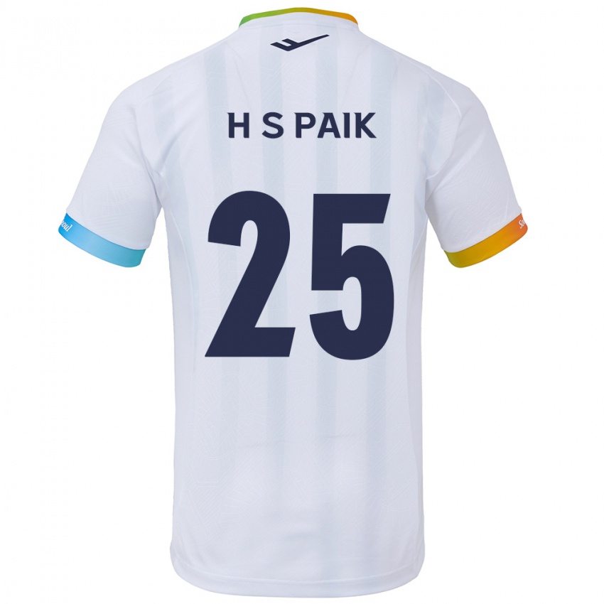 Homem Camisola Sang-Hoon Paik #25 Branco Azul Alternativa 2024/25 Camisa Brasil