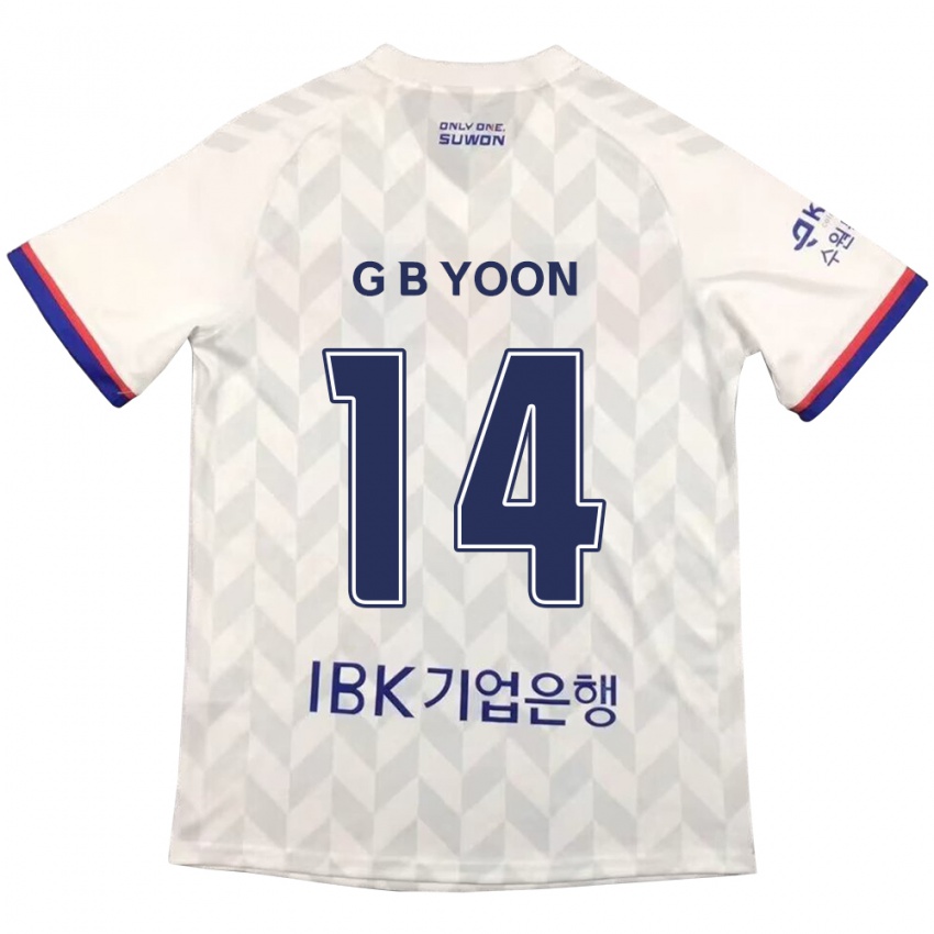 Homem Camisola Bit-Garam Yoon #14 Branco Azul Alternativa 2024/25 Camisa Brasil