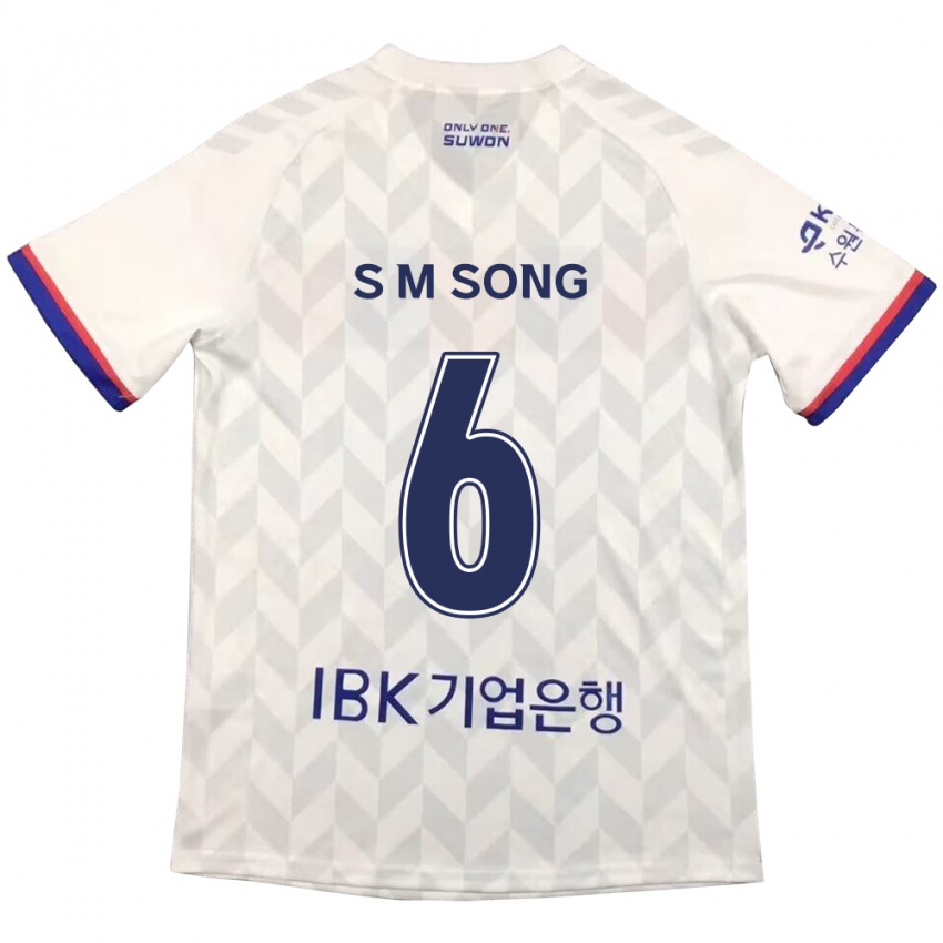 Homem Camisola Min-Seob Song #6 Branco Azul Alternativa 2024/25 Camisa Brasil