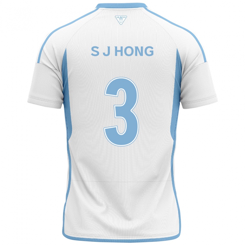 Homem Camisola Jae-Seok Hong #3 Branco Azul Alternativa 2024/25 Camisa Brasil