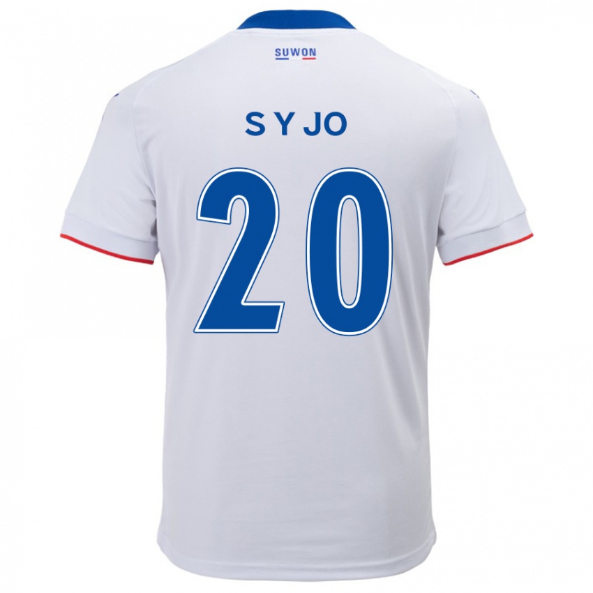 Homem Camisola Yun-Seong Jo #20 Branco Azul Alternativa 2024/25 Camisa Brasil