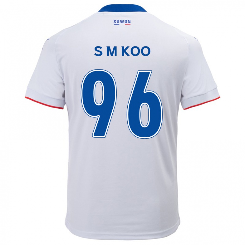 Homem Camisola Min-Seo Koo #96 Branco Azul Alternativa 2024/25 Camisa Brasil