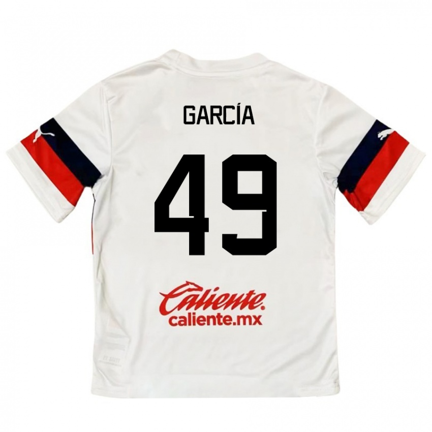 Homem Camisola Gilberto García #49 Branco Vermelho Alternativa 2024/25 Camisa Brasil