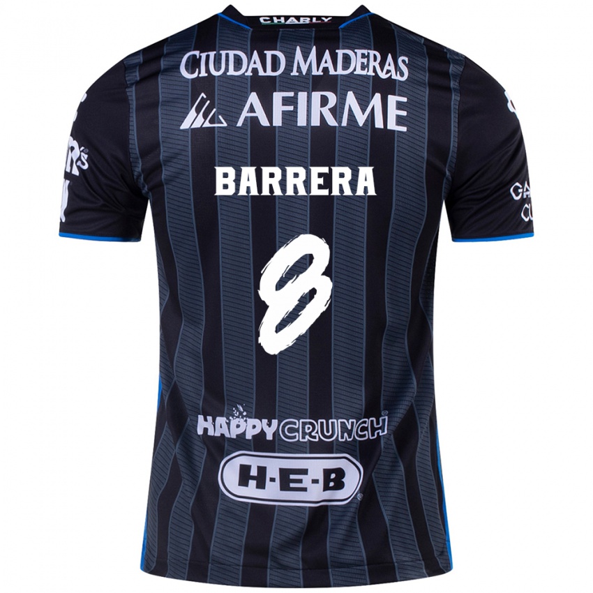 Homem Camisola Pablo Barrera #8 Branco Preto Alternativa 2024/25 Camisa Brasil