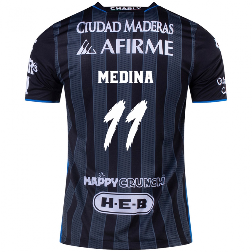 Homem Camisola Alan Medina #11 Branco Preto Alternativa 2024/25 Camisa Brasil