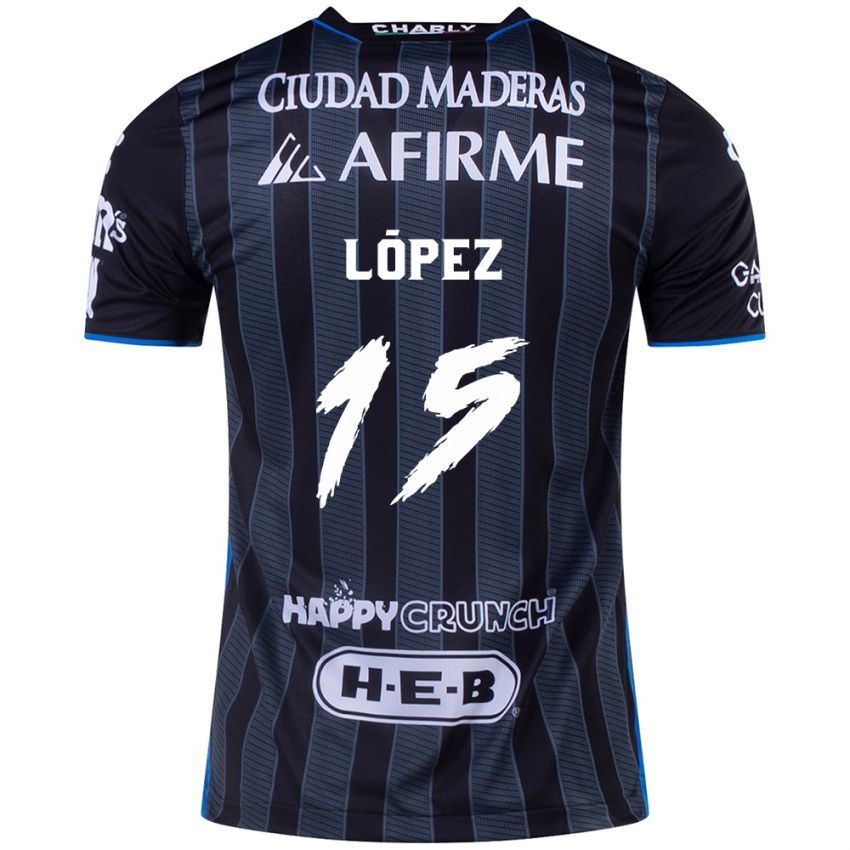 Homem Camisola Victor Lopez #15 Branco Preto Alternativa 2024/25 Camisa Brasil