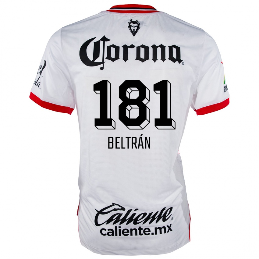 Homem Camisola Ronaldo Beltrán #181 Branco Vermelho Alternativa 2024/25 Camisa Brasil