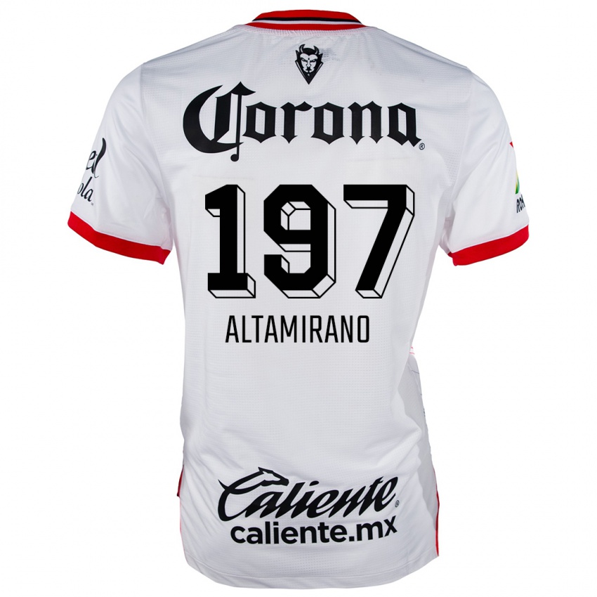 Homem Camisola Óscar Altamirano #197 Branco Vermelho Alternativa 2024/25 Camisa Brasil