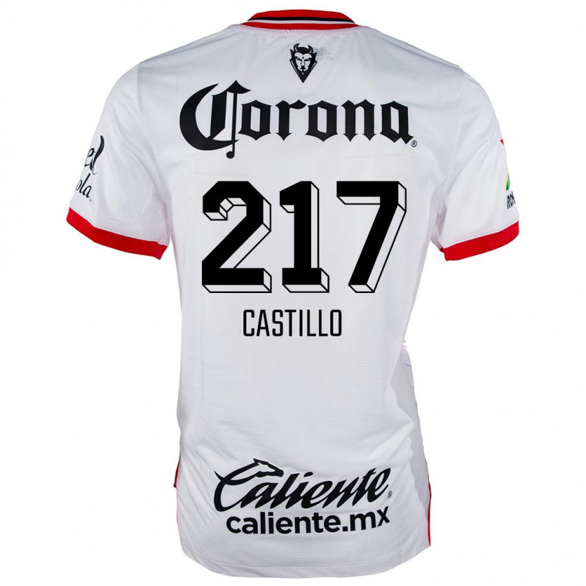 Homem Camisola Klever Castillo #217 Branco Vermelho Alternativa 2024/25 Camisa Brasil