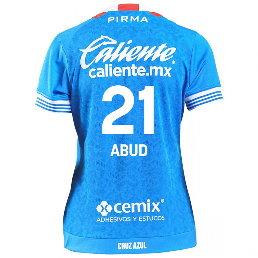 Mulher Camisola Karime Abud #21 Céu Azul Principal 2024/25 Camisa Brasil