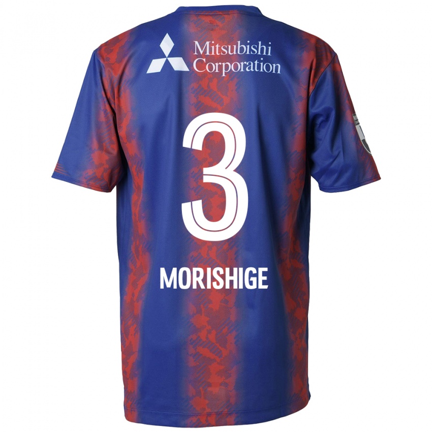 Mulher Camisola Masato Morishige #3 Azul Vermelho Principal 2024/25 Camisa Brasil