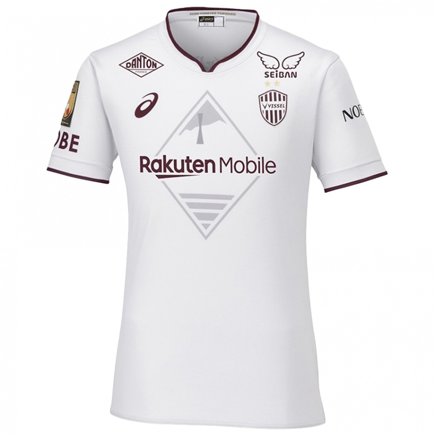 Mulher Camisola Takuya Iwanami #55 Branco Vermelho Alternativa 2024/25 Camisa Brasil