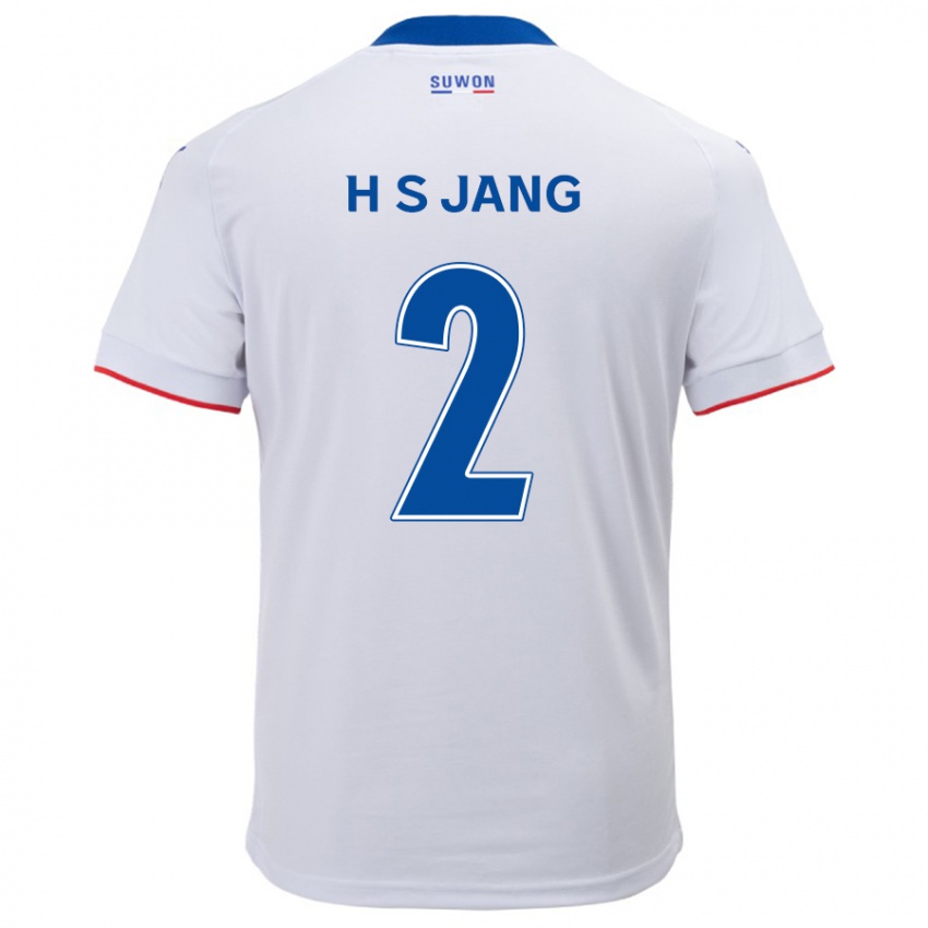 Mulher Camisola Seok-Hwan Jang #2 Branco Azul Alternativa 2024/25 Camisa Brasil