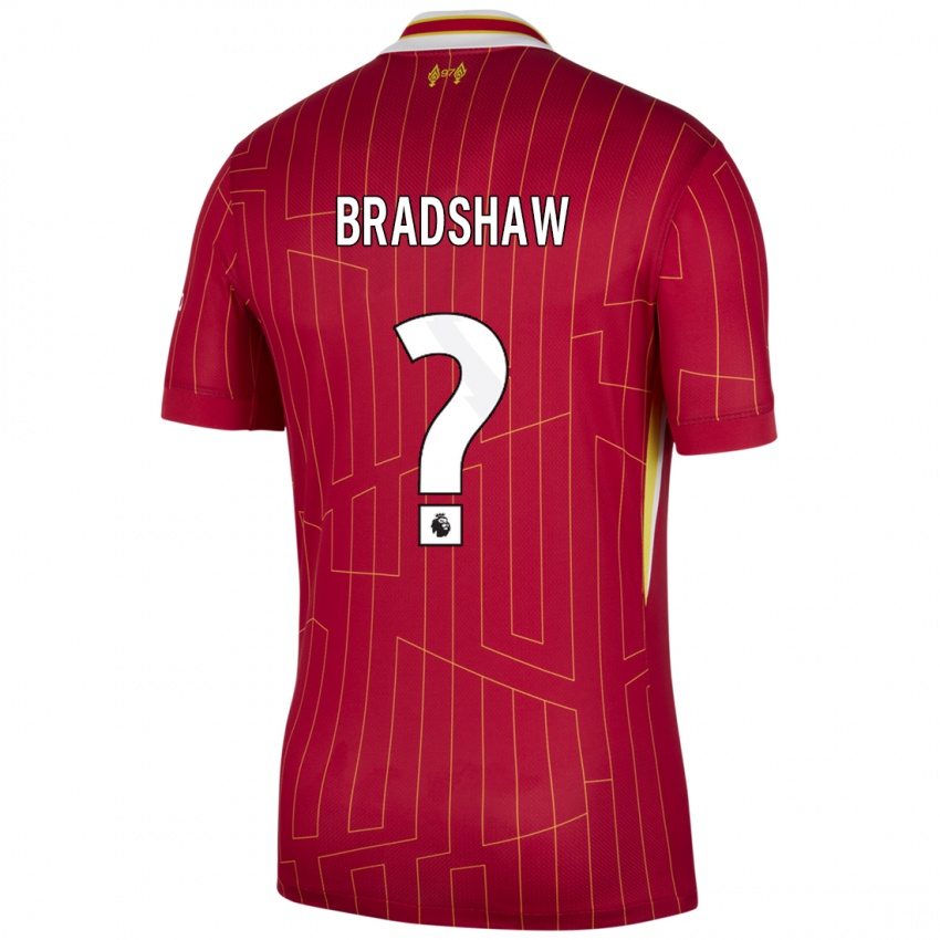 Criança Camisola Joe Bradshaw #0 Branco Amarelo Branco Principal 2024/25 Camisa Brasil