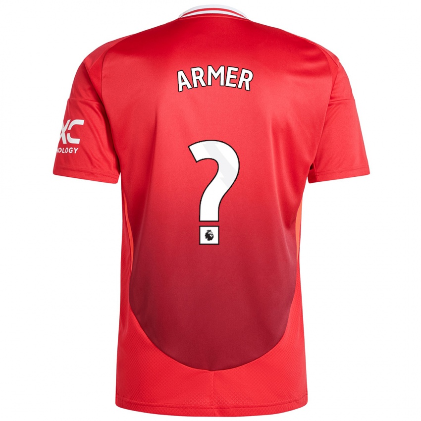 Criança Camisola Daniel Armer #0 Vermelho Brilhante Principal 2024/25 Camisa Brasil