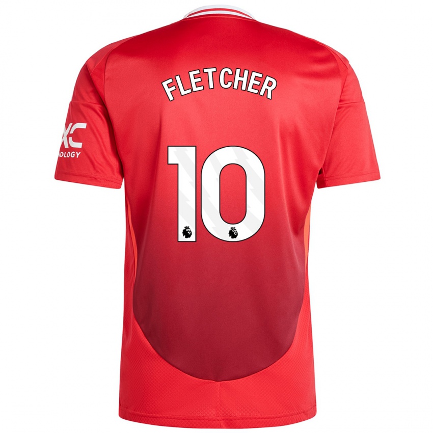 Criança Camisola Jack Fletcher #10 Vermelho Brilhante Principal 2024/25 Camisa Brasil