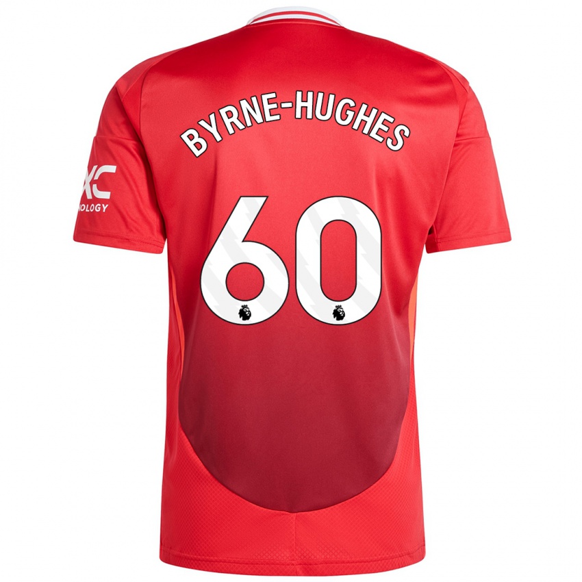 Criança Camisola Cameron Byrne-Hughes #60 Vermelho Brilhante Principal 2024/25 Camisa Brasil