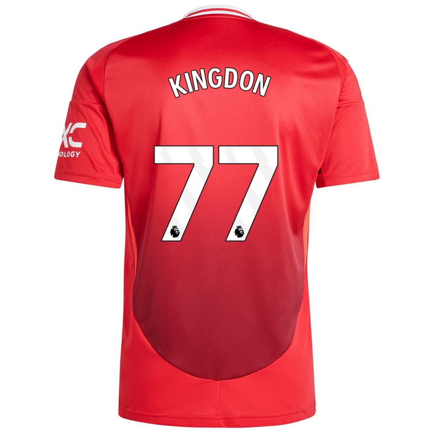 Criança Camisola Jack Kingdon #77 Vermelho Brilhante Principal 2024/25 Camisa Brasil