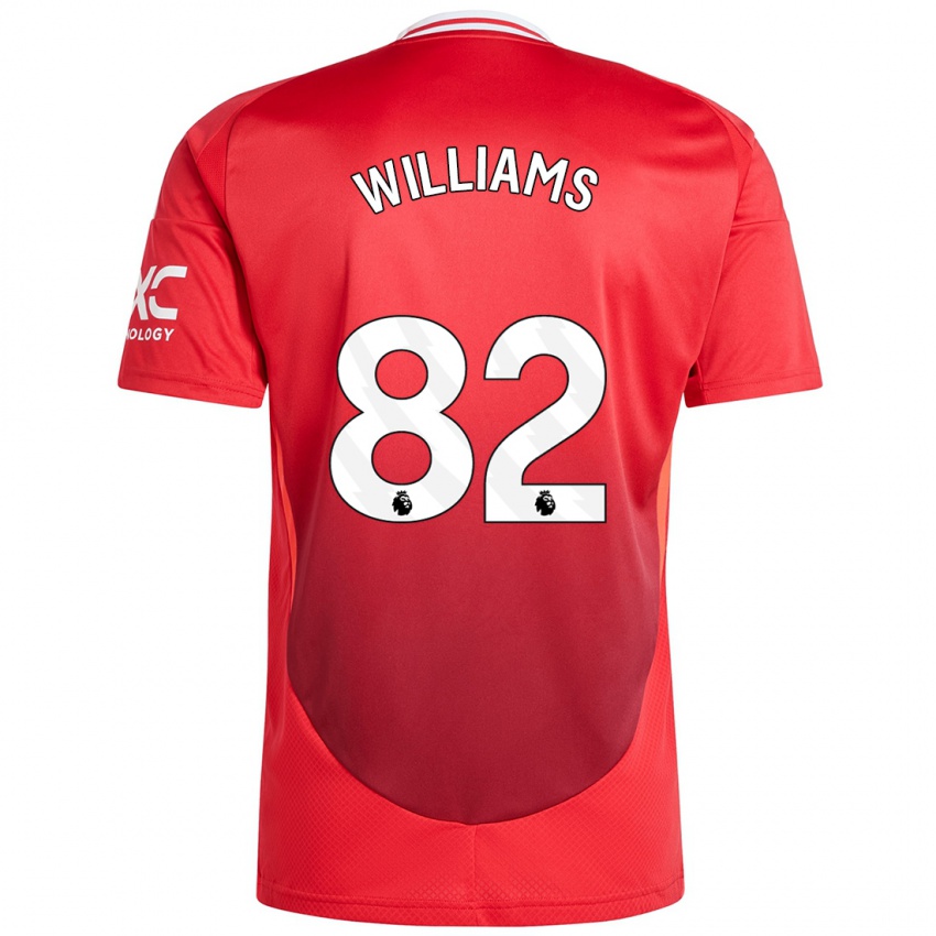 Criança Camisola Ethan Williams #82 Vermelho Brilhante Principal 2024/25 Camisa Brasil