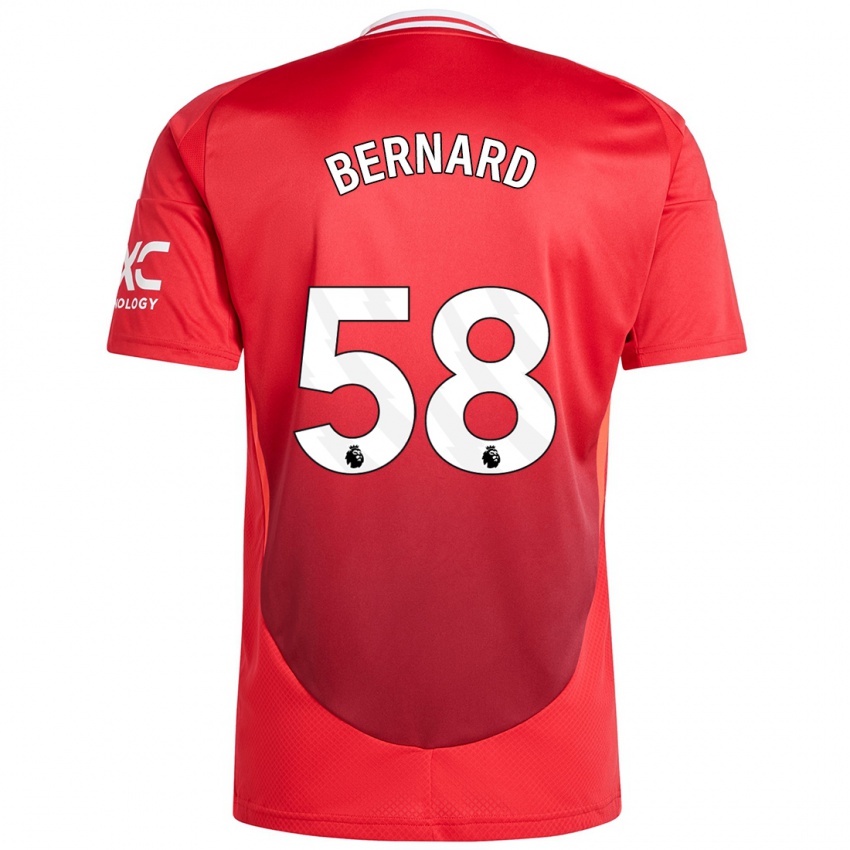 Criança Camisola Bernard #58 Vermelho Brilhante Principal 2024/25 Camisa Brasil