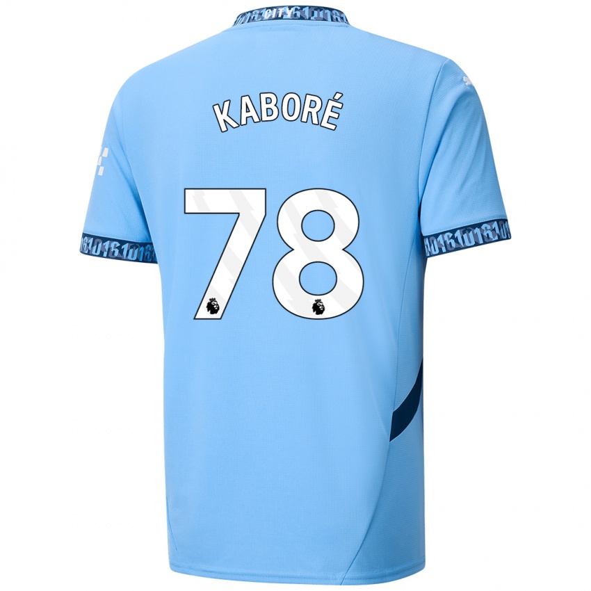 Criança Camisola Issa Kabore #78 Azul Marinho Principal 2024/25 Camisa Brasil