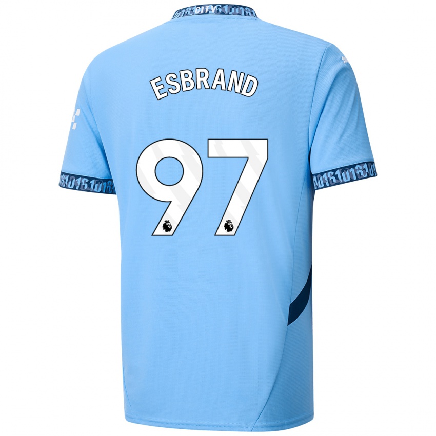 Criança Camisola Josh Wilson-Esbrand #97 Azul Marinho Principal 2024/25 Camisa Brasil