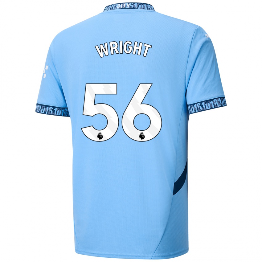 Criança Camisola Jacob Wright #56 Azul Marinho Principal 2024/25 Camisa Brasil