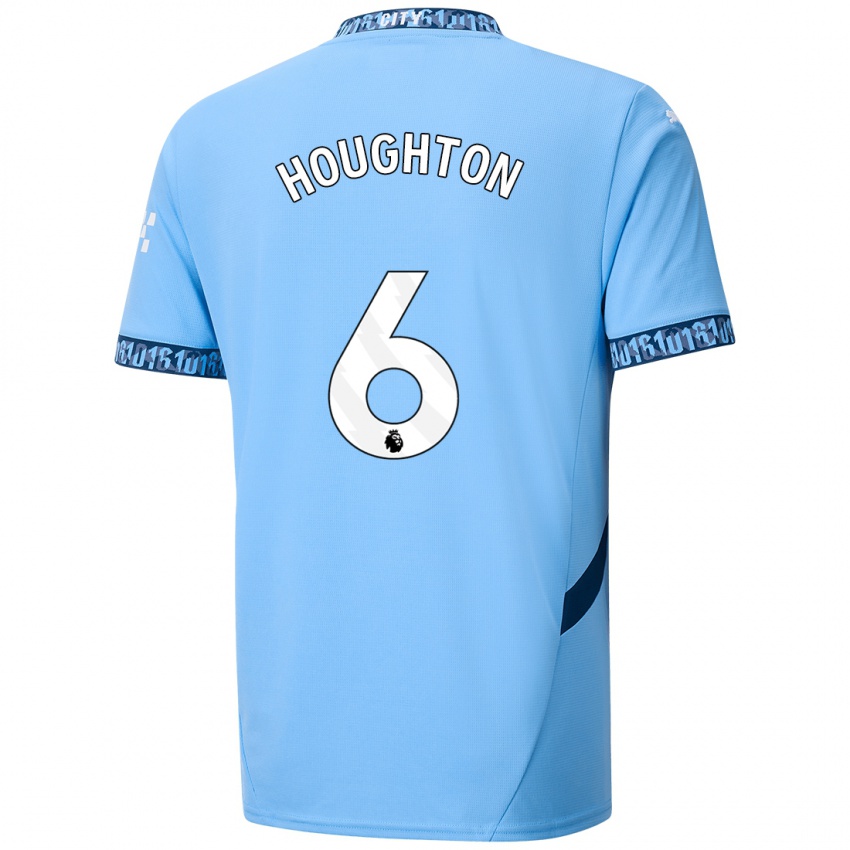 Criança Camisola Steph Houghton #6 Azul Marinho Principal 2024/25 Camisa Brasil