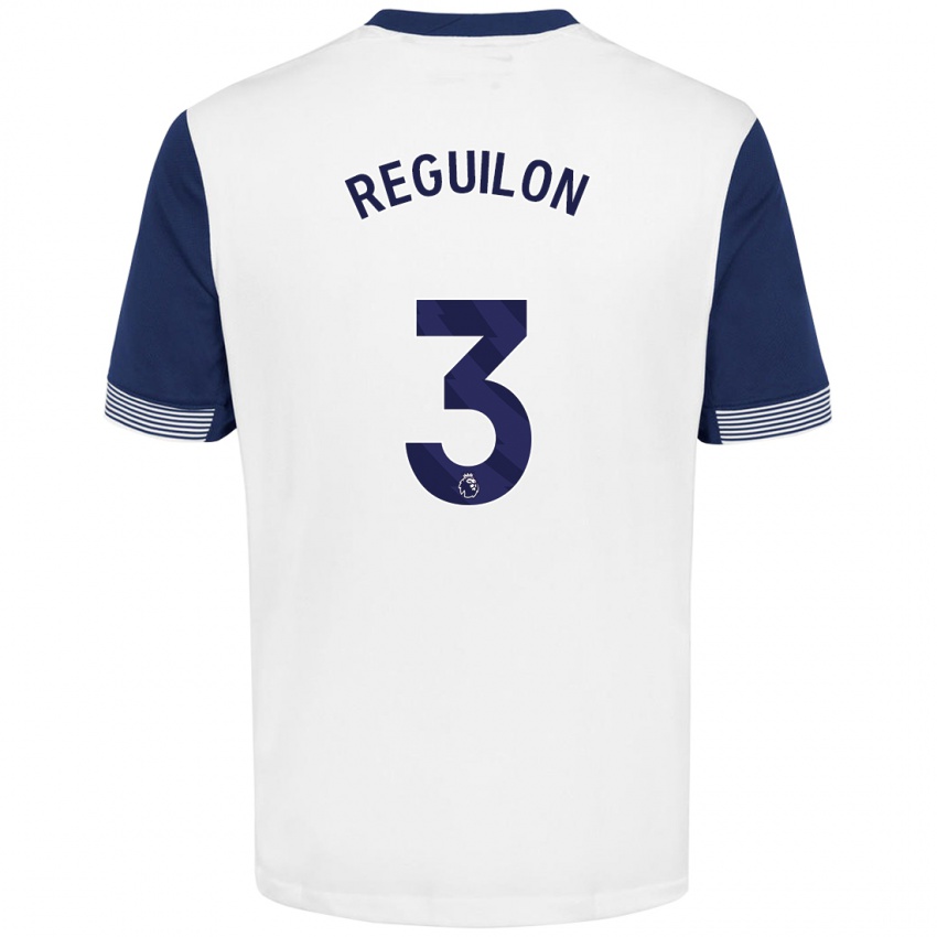 Criança Camisola Sergio Reguilon #3 Azul Branco Principal 2024/25 Camisa Brasil