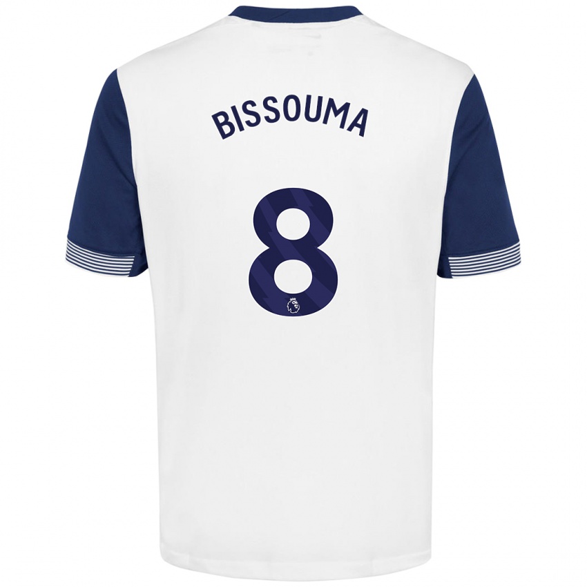 Criança Camisola Yves Bissouma #8 Azul Branco Principal 2024/25 Camisa Brasil