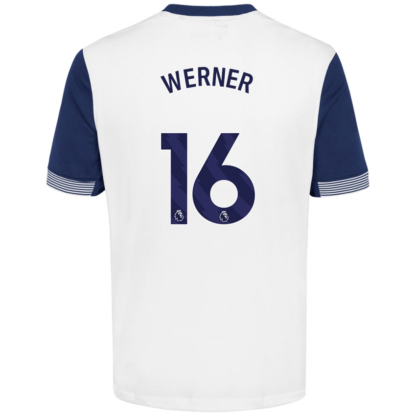 Criança Camisola Timo Werner #16 Azul Branco Principal 2024/25 Camisa Brasil