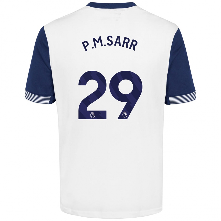 Criança Camisola Pape Matar Sarr #29 Azul Branco Principal 2024/25 Camisa Brasil