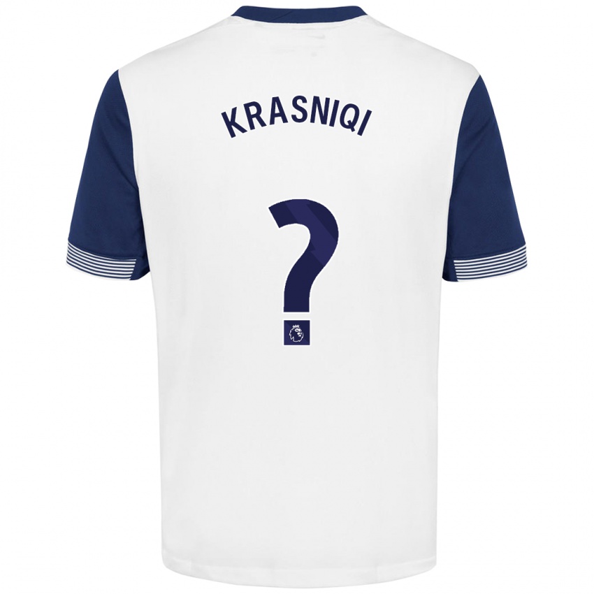 Criança Camisola Elliot Krasniqi #0 Azul Branco Principal 2024/25 Camisa Brasil