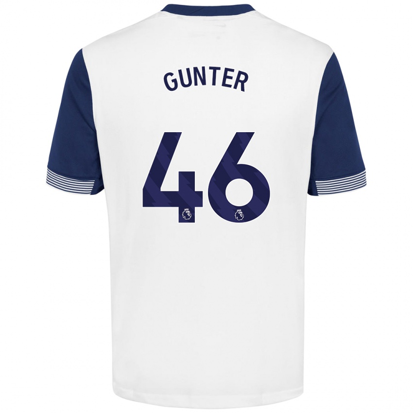 Criança Camisola Luca Gunter #46 Azul Branco Principal 2024/25 Camisa Brasil