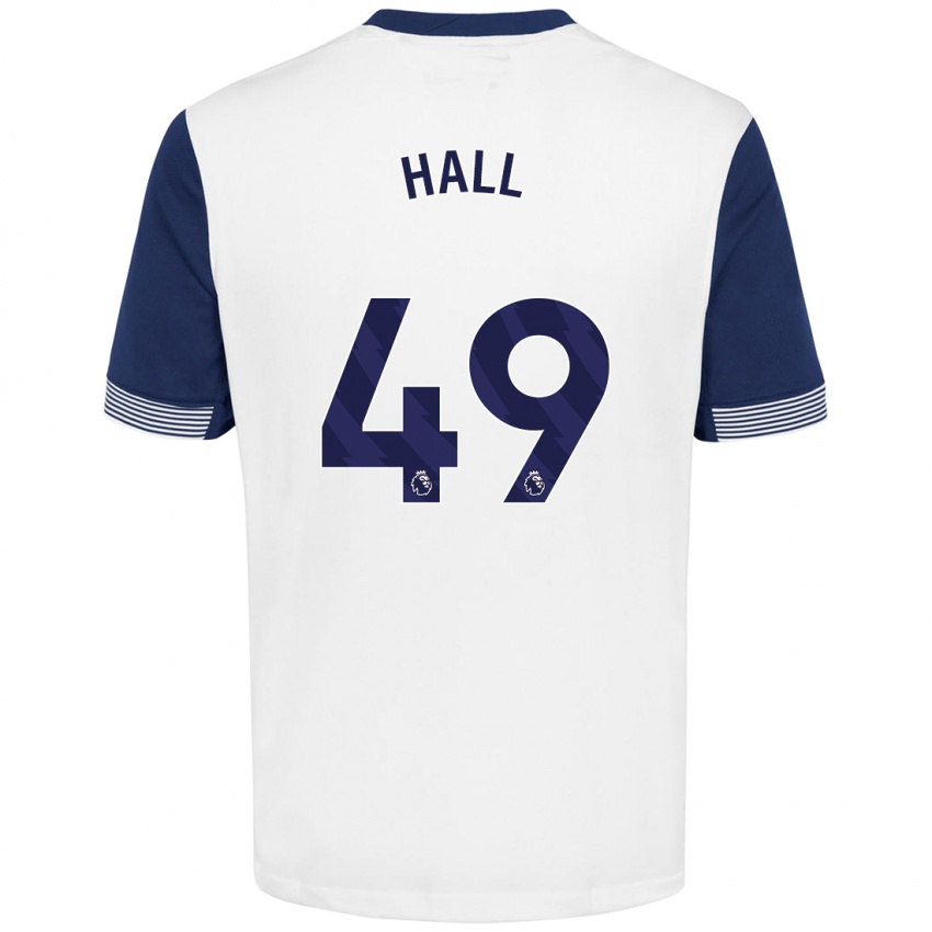 Criança Camisola Tyrese Hall #49 Azul Branco Principal 2024/25 Camisa Brasil