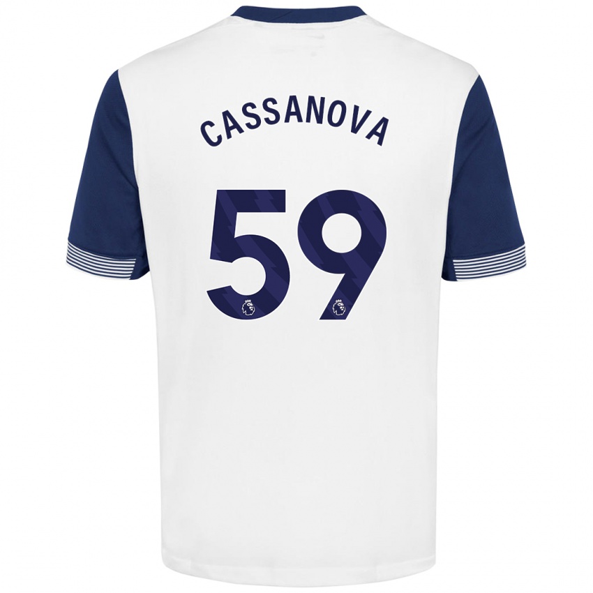 Criança Camisola Dante Cassanova #59 Azul Branco Principal 2024/25 Camisa Brasil