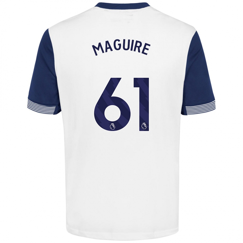 Criança Camisola Aaron Maguire #61 Azul Branco Principal 2024/25 Camisa Brasil