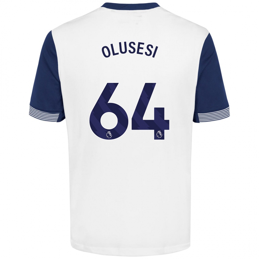 Criança Camisola Callum Olusesi #64 Azul Branco Principal 2024/25 Camisa Brasil