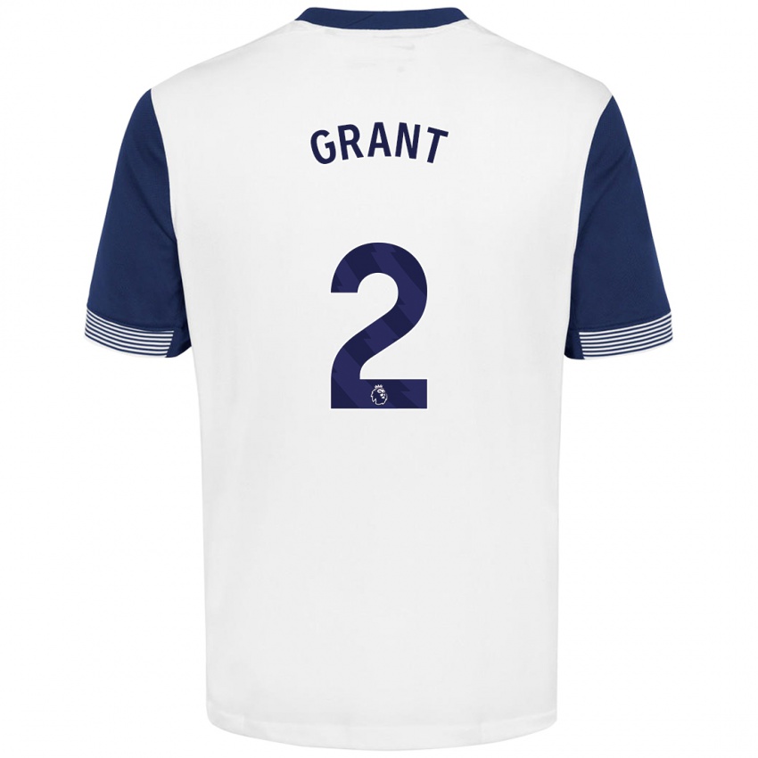 Criança Camisola Charlotte Grant #2 Azul Branco Principal 2024/25 Camisa Brasil