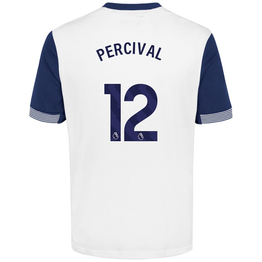 Criança Camisola Ria Percival #12 Azul Branco Principal 2024/25 Camisa Brasil